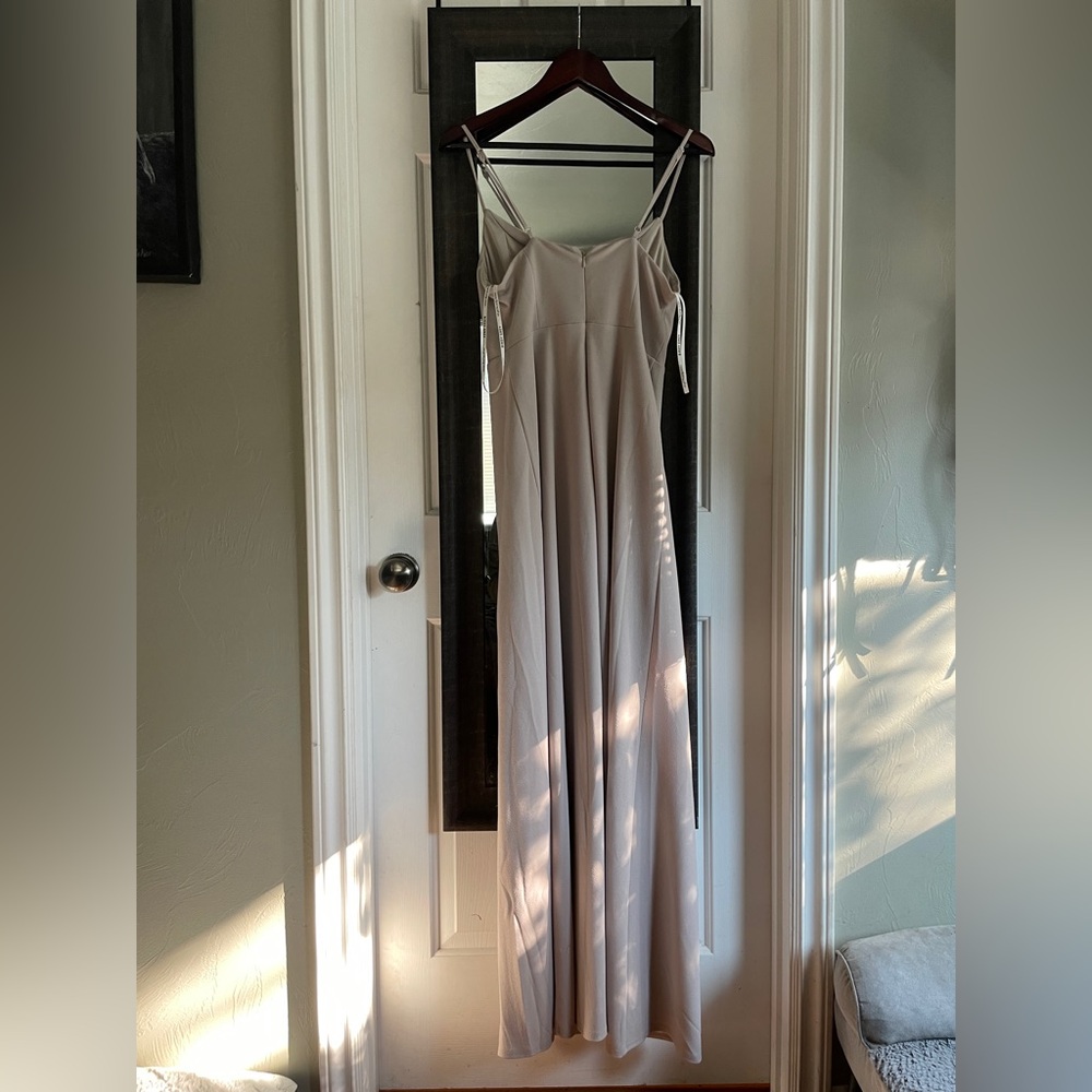 Birdy Grey Almond Bridesmaids Dress Size Medium View 6